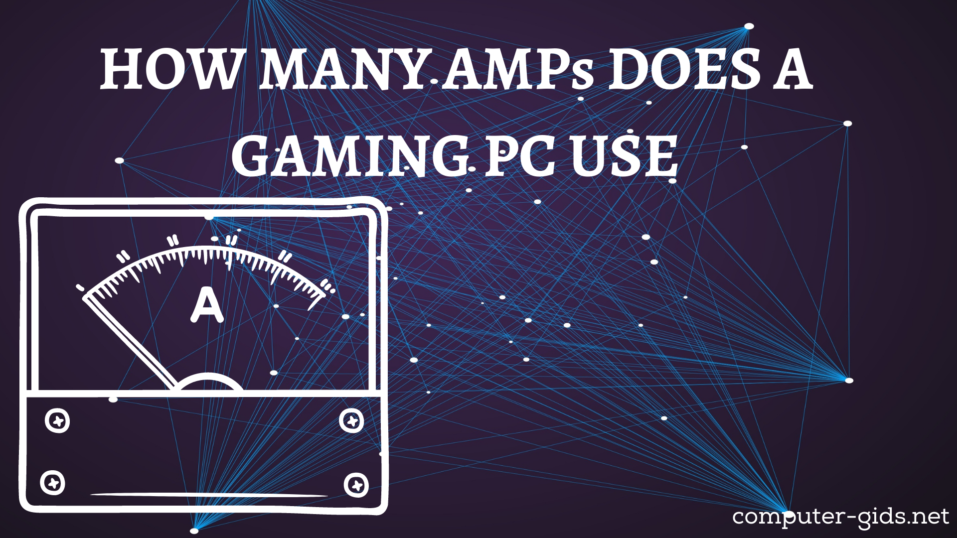 how many amps does a gaming pc use